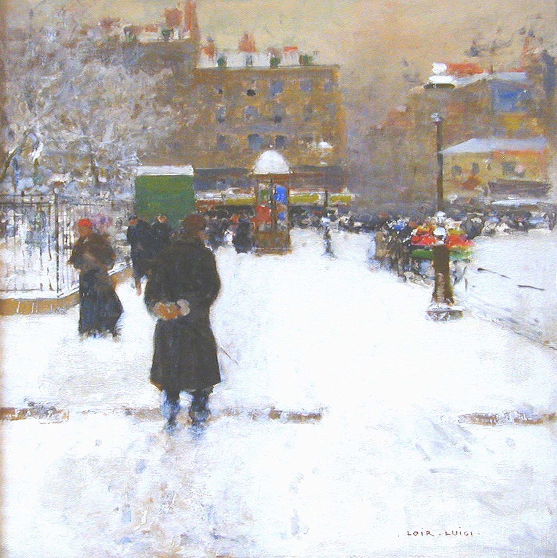 Le Square du Temple, Paris in winter